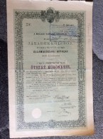 AKTIE   SHARES   STOCK   STOCKS   BONDS   HUNGARY    1902.   500 KORONA - Bank & Insurance