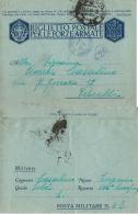 BIGLIETTO FRANCHIGIA WWII POSTA MILITARE 46 1941 VERCONICO SLOVENIA X VERCELLI # - Military Mail (PM)