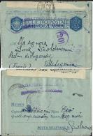 BIGLIETTO FRANCHIGIA WWII POSTA MILITARE 1943 BOLZANO X VILLA LAGORINA VIVERI - Military Mail (PM)