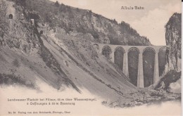 SUISSE GR GRISONS ALBULA-BAHN  " Landwaasser Viadukt 65 M öber Wasserspiegel  Oeffnungen A 20 M Spannung - GR Grisons
