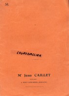 CHEMISE NOTAIRE Jean CAILLET AISEY SUR SEINE Côte D'or Légèrement Déchirée Texte "CONSULTEZ VOTRE NOTAIRE" Beaugency - N