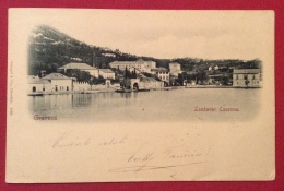 GRAVOSA GRUZ Annullo SU 5 K. CARTOLINA  LANDWEHR CASERMA  PER BOLOGNA IN DATA 15/6/1899 - Dalmatien
