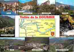 12 - Aveyron - Vallée De La Dourbie - Multivues - Carte Géographique - Voir Scans Recto-Verso - Other Municipalities