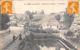 60-CREPY-EN-VALOIS- ROUTE DE COMPIEGNE- L'ABREUVOIR - Crepy En Valois