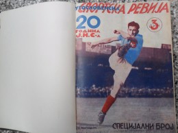 JUGOSLOVENSKA SPORTSKA REVIJA,1939,1940,1941 FOOTBALL, SPORTS NEWS FROM THE KINGDOM OF YUGOSLAVIA, BOUND 28 NUMBERS - Bücher