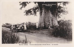 AFRIQUE ÉQUATORIALE FRANÇAISE - MOYEN CONGO : ROUTE BRAZAVILLE à POINTE-NOIRE - VRAIE PHOTO / REAL PHOTO ~ 1930 (v-031) - Pointe-Noire