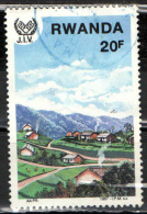 RWANDA - 1987 - CASE MODERNE - USATO - Gebruikt