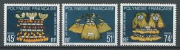 POLYNESIE 1979  N° 138/140 ** Neufs = MNH Superbes Cote 10.20 € Habits De Danse Fetia Tenanuanua Culture Dance - Unused Stamps