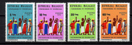 Rep. Madagascar**  N° 549 à 552 - Groupement Fokomolona - Madagaskar (1960-...)