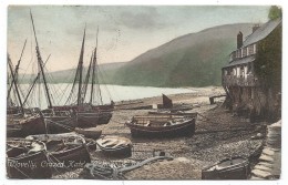 CPA Précurseur - CLOVELLY, CRAZED KATE'S COTTAGE AND BEACH - Devon, Angleterre - - Clovelly