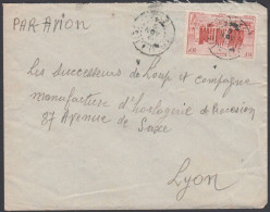 Frenck West Africa 1951, Airmail Cover Bouaké To Lyon W./postmark "Bouaké" - Covers & Documents