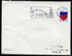 GUYANE FRANCAISE - FRANCE N° 1510 / OM KOUROU VILLE SPATIALE LE 3/1/1969 POUR PARIS - TB - Brieven En Documenten