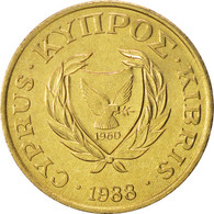 Monnaie, Chypre, 5 Cents, 1988, SPL+, Nickel-brass, KM:55.2 - Chypre