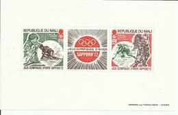 HOJA BLOQUE MALI  MNH  ** - Winter 1972: Sapporo