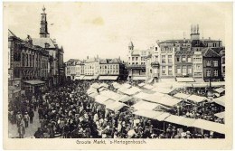 S' HERTOGENBOSCH - Groote Markt - Marktdag - 's-Hertogenbosch