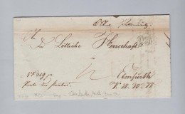 Heimat Österreich NÖ PRÄGE 1848-06-12 Vorphila Brief Nach Ebenfürth - ...-1850 Prephilately