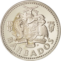 Monnaie, Barbados, 25 Cents, 1975, Franklin Mint, FDC, Copper-nickel, KM:13 - Barbados