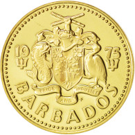 Monnaie, Barbados, 5 Cents, 1975, Franklin Mint, FDC, Laiton, KM:11 - Barbados (Barbuda)