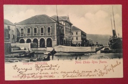 CITTAVECCHIA STARIGRAD Annullo SU 5 K.  CARTOLINA RIVA NUOVA  PER BOLOGNA IN DATA 10/11/1898 - Dalmatia