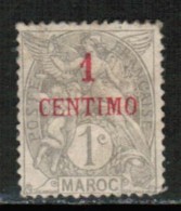 FRENCH MOROCCO   Scott # 11* F-VF MINT HINGED - Unused Stamps