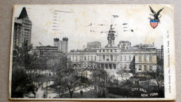 USA. 1902, NEW YORK CITY HALL,  VIAGGIATA - Other Monuments & Buildings