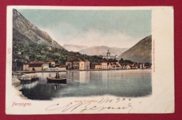 KOTOR CATTARO  Annullo  SU 5 H.   CARTOLINA PERZAGNO BOCCHE DI CATTARO PER BITONTO IN DATA 7/10/1900 - Dalmatia