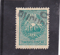 #193 REVENUE STAMP, COAT OF ARMS, R.P.R, ROMANIA. - Fiscale Zegels