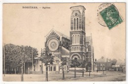 80 - ROSIERES - Eglise - 1908 - Rosieres En Santerre