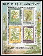 1988 Gabon Piante Medicinali Medical Plants Block MNH** Car18 - Geneeskrachtige Planten