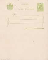 KING CHARLES 1ST, POSTCARD STATIONERY WITH ANSWER CARD, ENTIER POSTAL, UNUSED, ROMANIA - Storia Postale