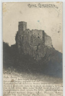 68 Haut Rhin - Carte Photo Ruine Chateau Girsberg Vers Ribeauvillé 1904 - Ribeauvillé