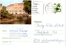 CUR-L15 - ALLEMAGNE Entier Postal Carte Illustrée De Hamm Maison Thermale - Geïllustreerde Postkaarten - Gebruikt