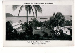 Rade De Port-Vila, L'Eglise Et L'Ecole - Nouvelles Hébrides (VANUATU - Océanie) - Missions Des Pères Maristes En Océanie - Vanuatu