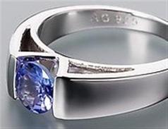 Anello In Argento 925 Sterling Con Tanzanite AAA - Ringe