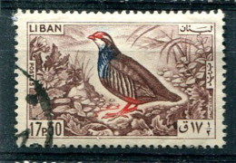 Liban 1965 - YT 253 (o) - Oiseaux - Perdrix, Cailles