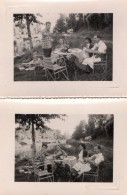 PHOTO 368 - 2 Photos Originales 10,5 X 8 - Famille FREPP De  VILLEPARISIS Au Bort Du Canal De L'Ourcq - Places