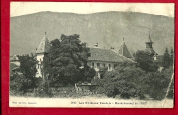 HBG-01  District Jura-Nord Vaudois, Château De Montcherand. Cachet Militaire 1907 Pour Vuibroye-Chatillens.Pli Angle - Montcherand