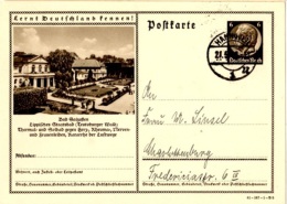 CUR-L37 - ALLEMAGNE Entier Postal Illustré De Bad Salzuflen Thermalisme 1941 Obl. De Hannovre - Postcards