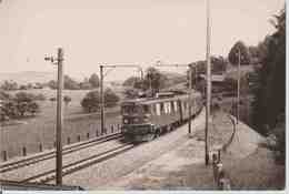 CPM.    316.  SUISSE.  Ligne Thoune-Loetschberg, à Kumm.  Loco Ae 4/4 I 25-258 De 1955. - Thun