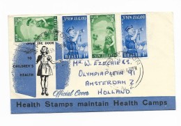 1958 New Zealand Health - Storia Postale
