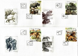 Czech Republic - 2016 - Nature Protection - Zoological Gardens I - FDC (first Day Covers) Set - FDC