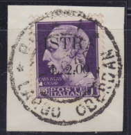 5122. Italy Yugoslavia Istria - Pula 1945 Italian Stamp With "ISTRA" Overprint, Cutting - Used (o) Michel 8 - Yugoslavian Occ.: Istria