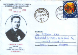 Romania - Env. Occ.- Romanian Society For Culture And Literature Bukovina,150 Years - George Tofan Secretary SCLRB - Storia Postale