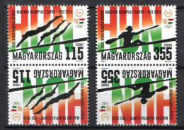 Hungary 2016. Summer Olimpic Games, Rio -Brazil In SPECIAL TETE-BECHE PAIRS MNH (**) - Verano 2016: Rio De Janeiro