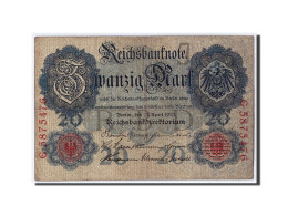 Billet, Allemagne, 20 Mark, 1910, 1910-04-21, KM:40b, B+ - 20 Mark