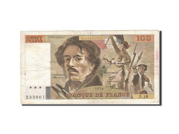 Billet, France, 100 Francs, 1978, 1979, TB, Fayette:69.3, KM:154b - 100 F 1978-1995 ''Delacroix''