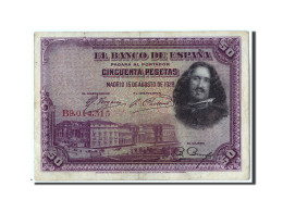 Billet, Espagne, 50 Pesetas, 1928, 1928-08-15, KM:75b, TB+ - 50 Peseten