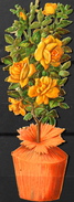 CHROMOS DECOUPIS GAUFFRES - FLEURS - Dimensions : 45 X 125mm De Haut - Très Bon Etat - Flowers