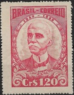BRAZIL 1949 Birth Cent Of Ruy Barbosa (statesman) - 1cr20 Ruy Barbosa MH - Nuovi