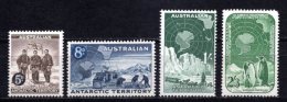 1959 AUSTRALIAN ANTARCTIC TERRITORY (AAT) DEFINITIVES MICHEL: 2-5 MNH ** - Ungebraucht